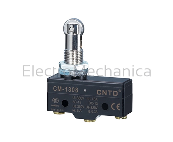 CM1308 | MICRO SW 15A - EXT P/MNT ROLLER PLUNGER | K - Field
